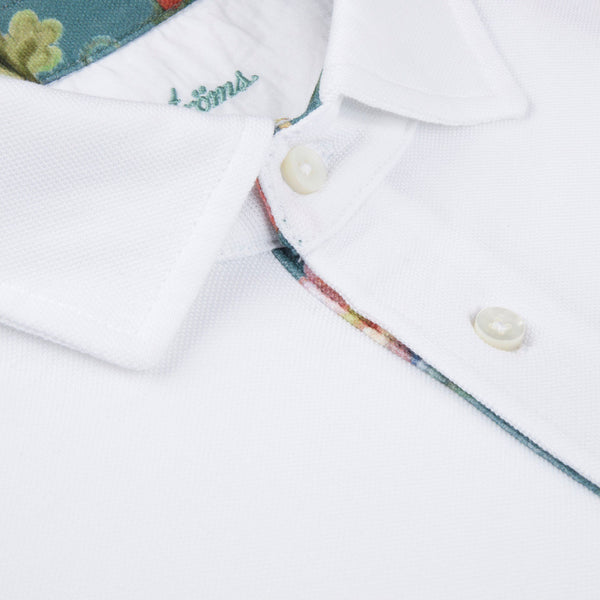 Stenstroms White Polo Shirt With Contrast