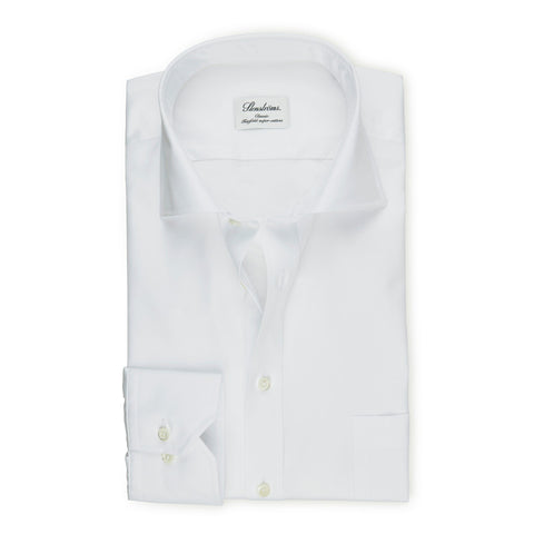 Stenstroms Solid White CLASSIC FIT Dress Shirt