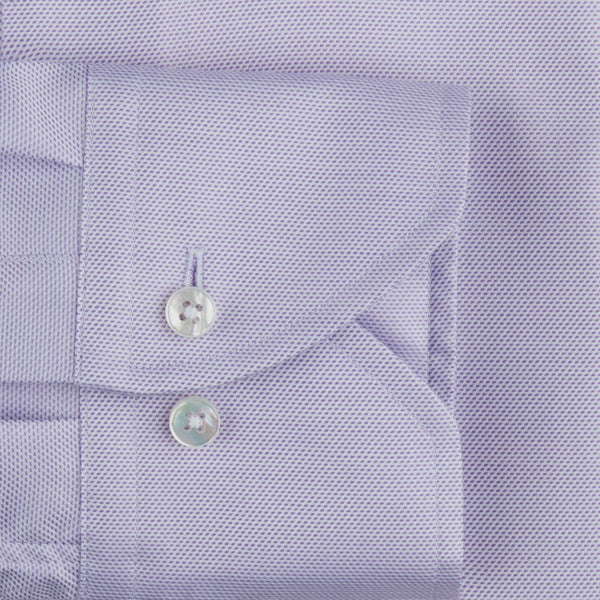 Stenstroms Lavender Textured Fitted Body Shirt