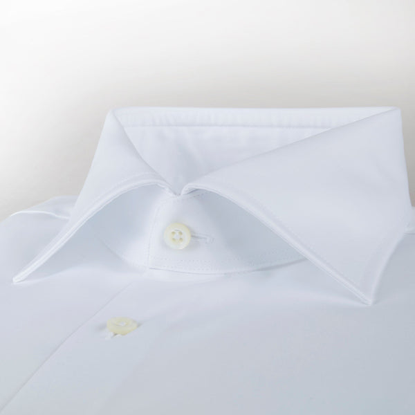 Stenstroms Solid White Fitted Body Shirt