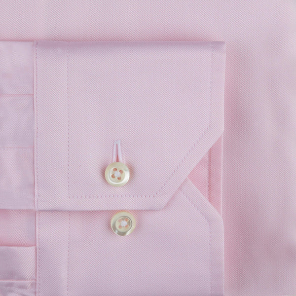Stenstroms Solid Pink Fitted Body Dress Shirt