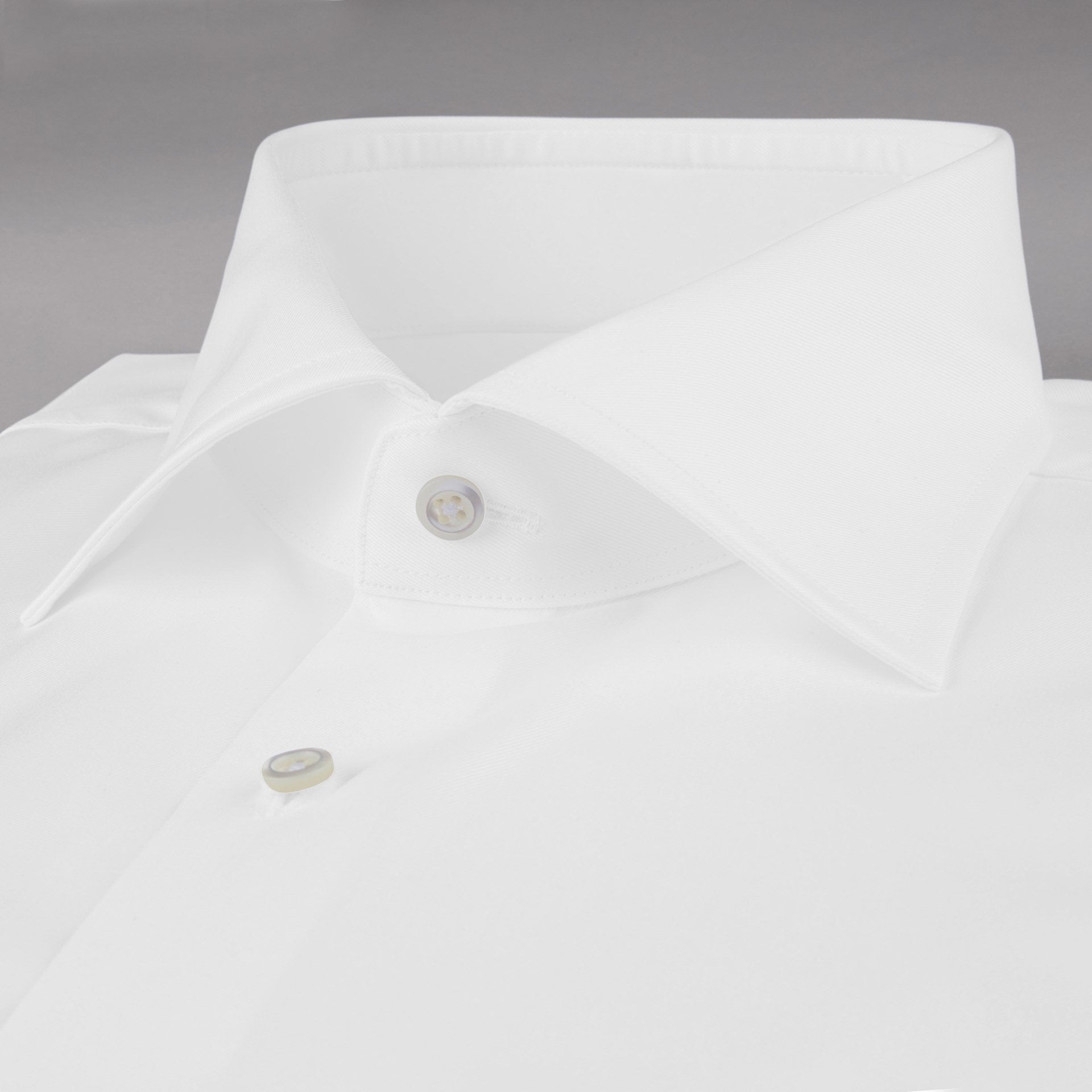 Stenstroms Solid White FRENCH CUFF Fitted Body Dress Shirt