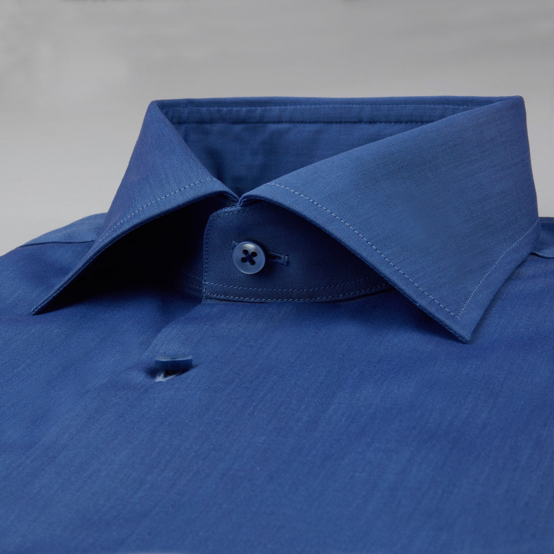 Stenstroms Marlin Blue Fitted Body Shirt Dress Shirt