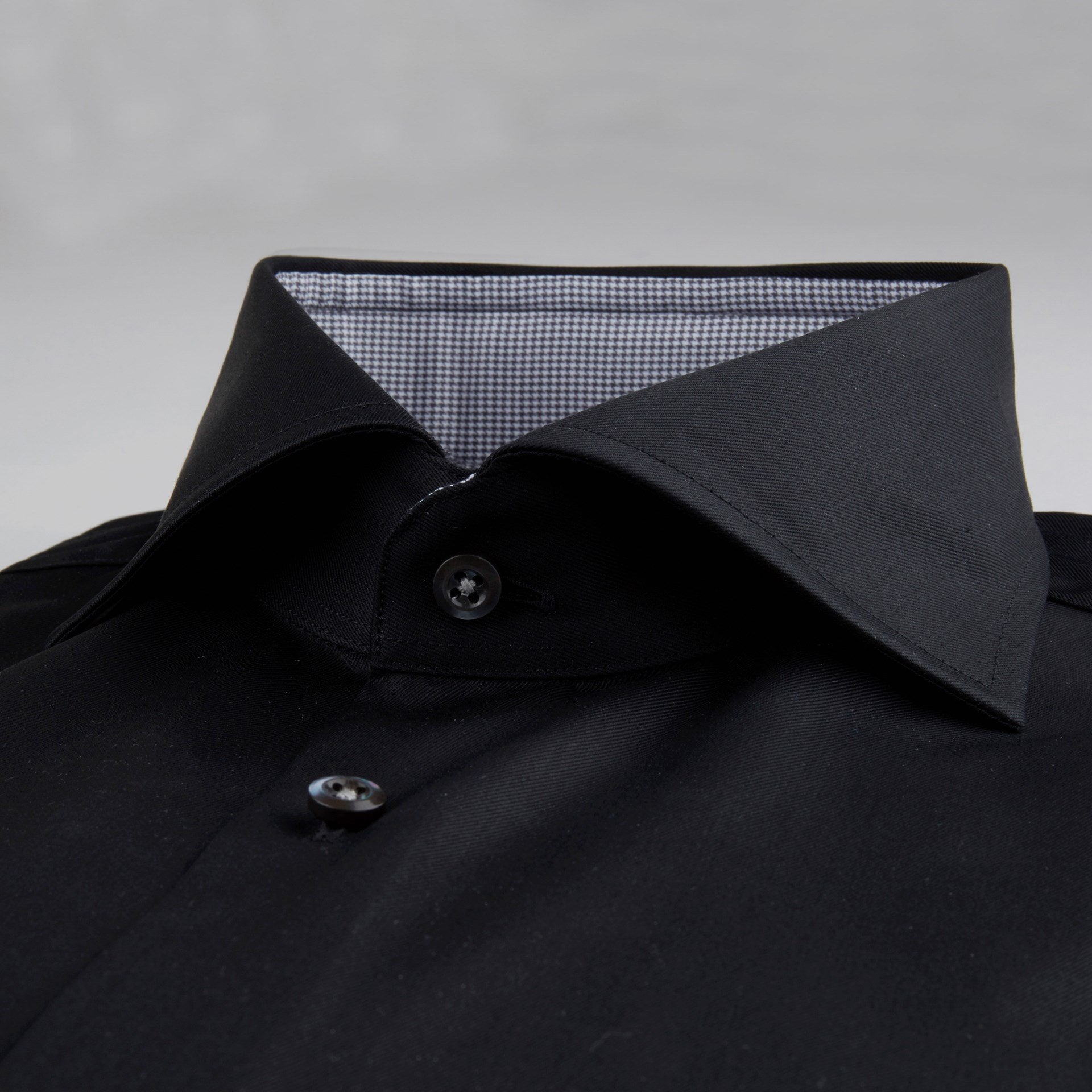Stenstroms Black Fitted Body Shirt With Details