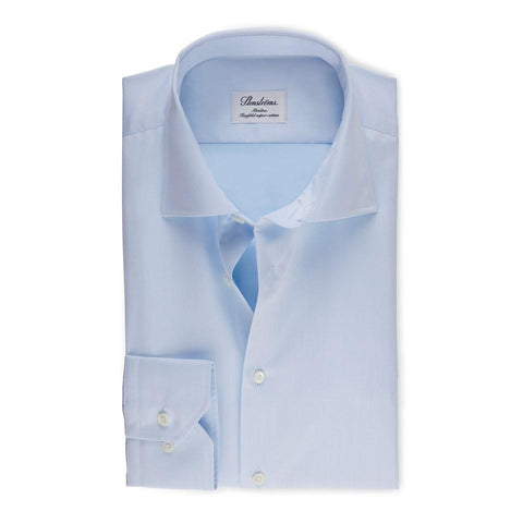 Stenstroms Solid Blue SLIMLINE Dress Shirt