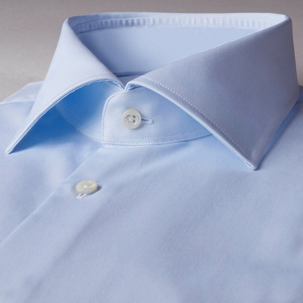 Stenstroms Solid Blue SLIMLINE Dress Shirt