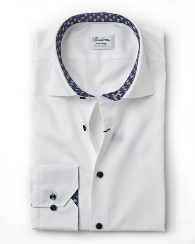 Stenstroms White STRETCH Fitted Body Dress Shirt