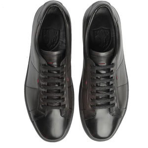 Duru Black Leather Sneakers